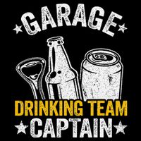 Funny Beer Garage Drinker Garage Drinking Team Captain 16 in Basic Backpack
