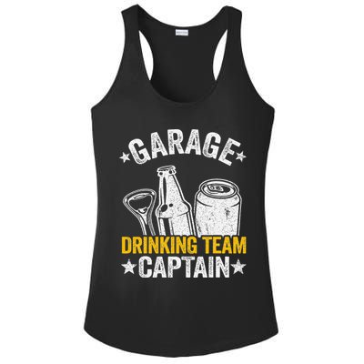 Funny Beer Garage Drinker Garage Drinking Team Captain Ladies PosiCharge Competitor Racerback Tank