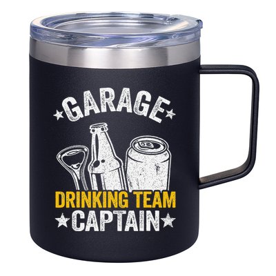 Funny Beer Garage Drinker Garage Drinking Team Captain 12oz Stainless Steel Coffee Mug