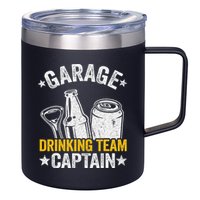 Funny Beer Garage Drinker Garage Drinking Team Captain 12oz Stainless Steel Coffee Mug