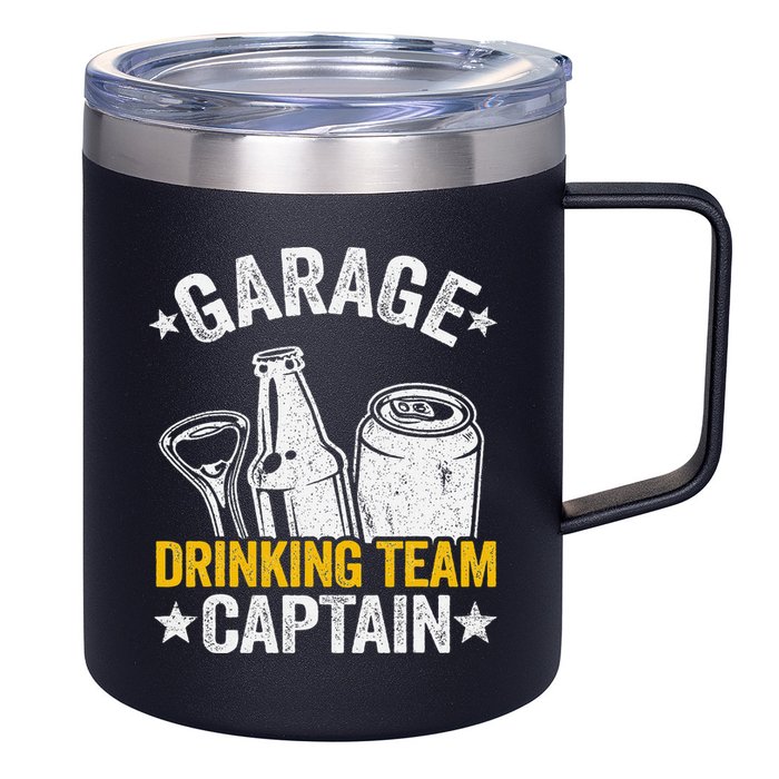 Funny Beer Garage Drinker Garage Drinking Team Captain 12oz Stainless Steel Coffee Mug