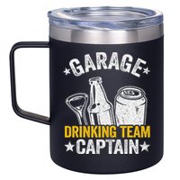 Funny Beer Garage Drinker Garage Drinking Team Captain 12oz Stainless Steel Coffee Mug