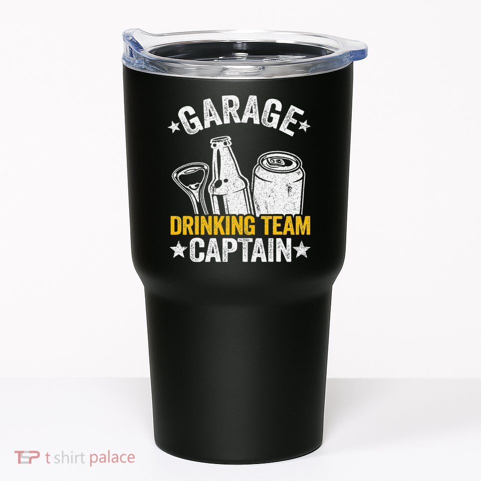 Funny Beer Garage Drinker Garage Drinking Team Captain Tumbler