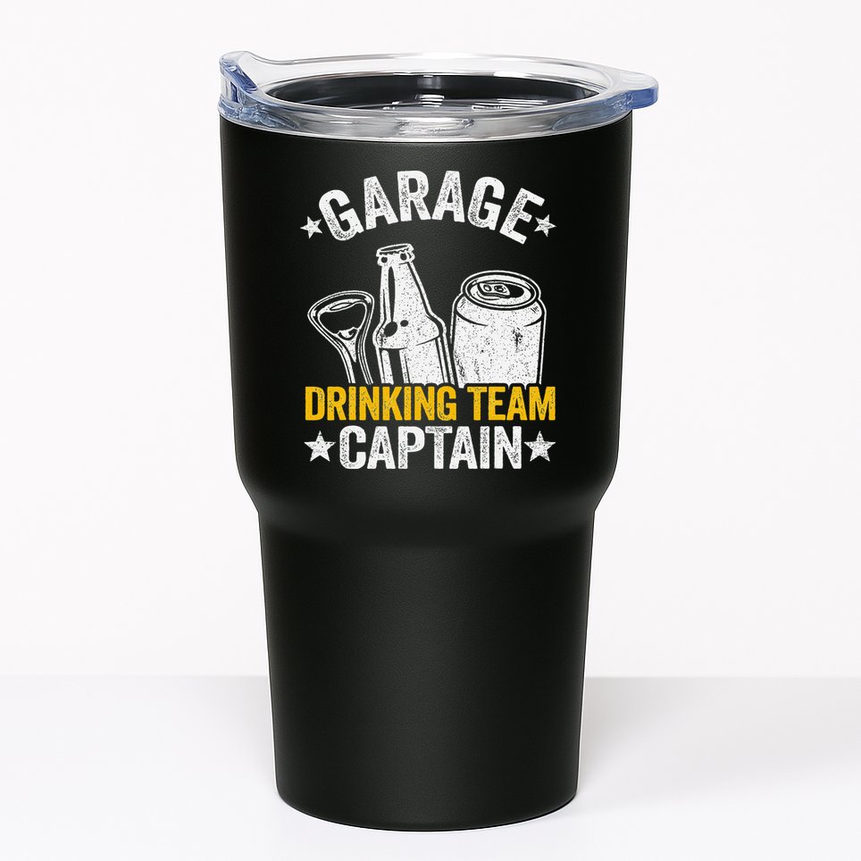 Funny Beer Garage Drinker Garage Drinking Team Captain Tumbler