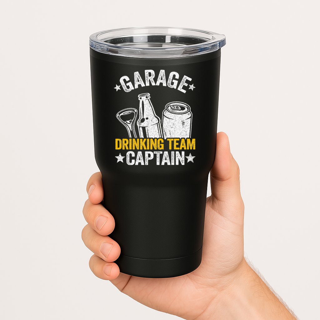 Funny Beer Garage Drinker Garage Drinking Team Captain Tumbler