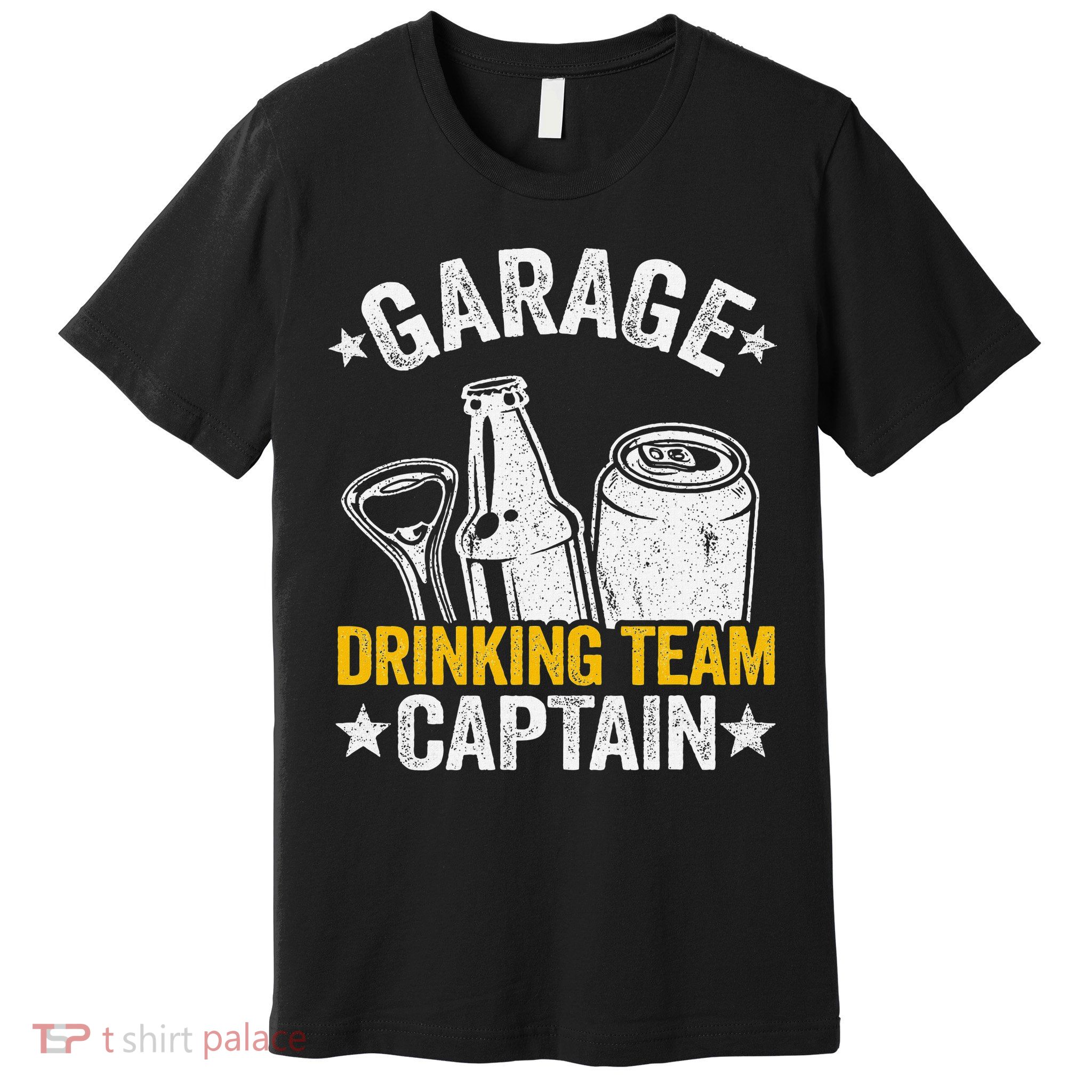 Funny Beer Garage Drinker Garage Drinking Team Captain Premium T-Shirt
