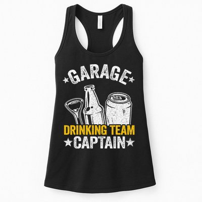 Funny Beer Garage Drinker Garage Drinking Team Captain Womens Tank Top