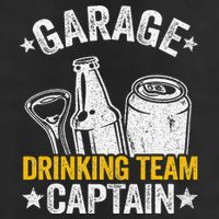 Funny Beer Garage Drinker Garage Drinking Team Captain Golf Towel
