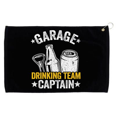 Funny Beer Garage Drinker Garage Drinking Team Captain Grommeted Golf Towel