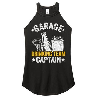 Funny Beer Garage Drinker Garage Drinking Team Captain Women's Perfect Tri Rocker Tank