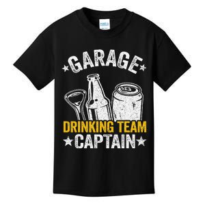 Funny Beer Garage Drinker Garage Drinking Team Captain Kids T-Shirt