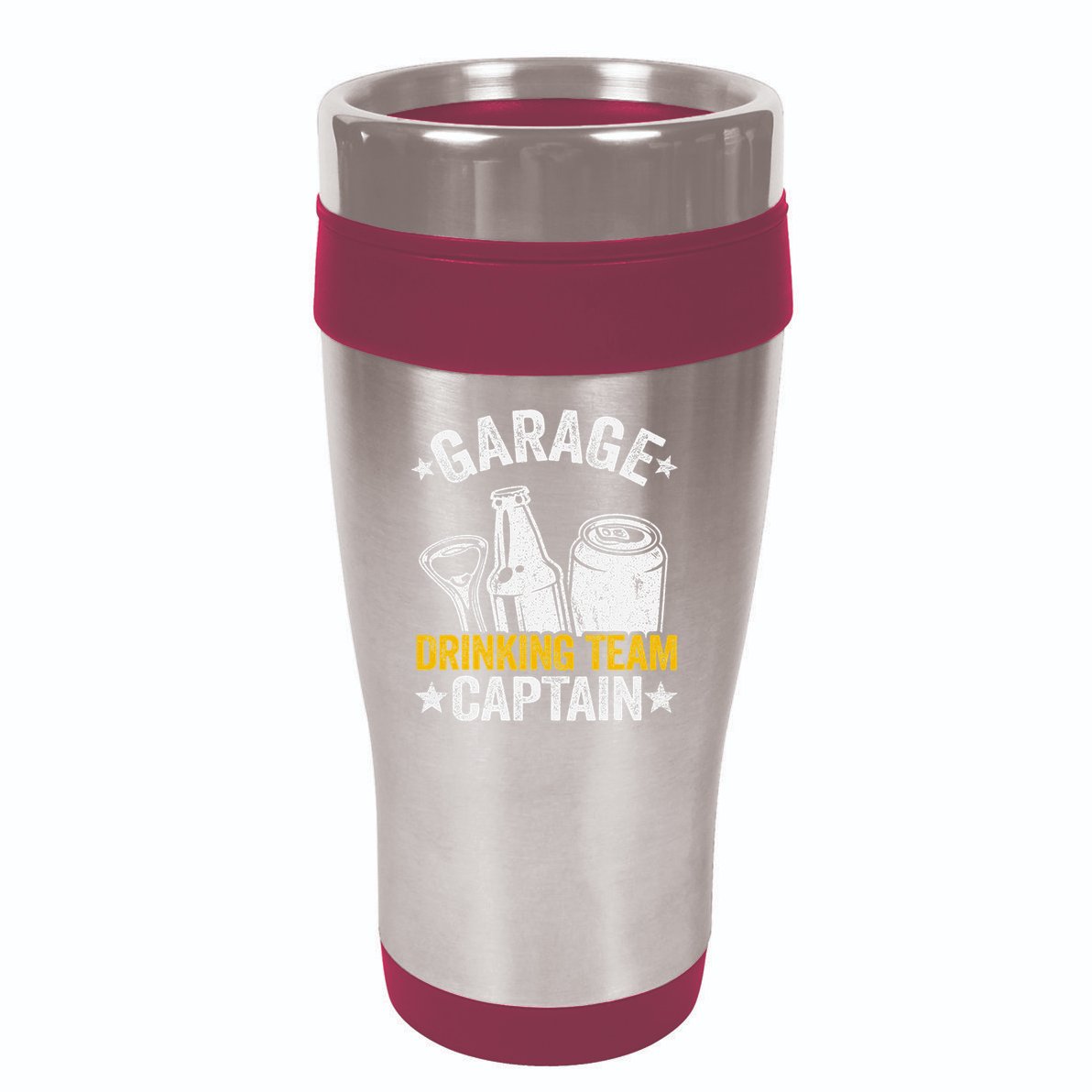 Funny Beer Garage Drinker Garage Drinking Team Captain 16oz Travel Tumbler