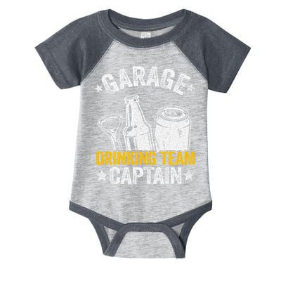 Funny Beer Garage Drinker Garage Drinking Team Captain Infant Baby Jersey Bodysuit