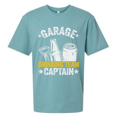 Funny Beer Garage Drinker Garage Drinking Team Captain Sueded Cloud Jersey T-Shirt