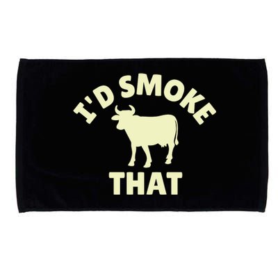 Funny BBQ Grilling Id Smoke That Microfiber Hand Towel