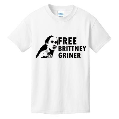 Free Brittney Griner Free BG Basketball Support Brittney Griner Kids T-Shirt