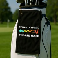 Funny Bowling Gift Strike Loading Please Wait Gift Golf Towel