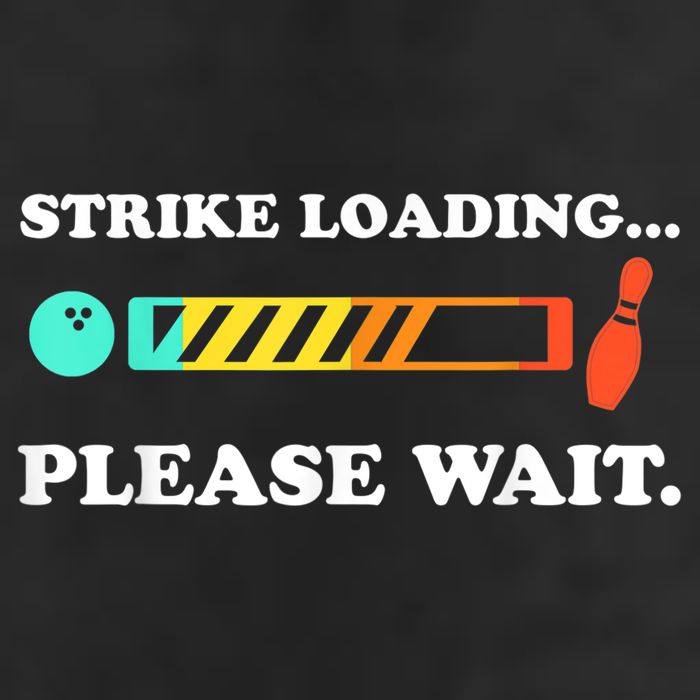 Funny Bowling Gift Strike Loading Please Wait Gift Golf Towel
