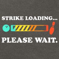 Funny Bowling Gift Strike Loading Please Wait Gift Cotton Canvas Backpack