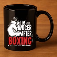 Funny Boxing Gift For A Boxer And Fighter Cool Gift 11oz C Handle Ceramic Mug