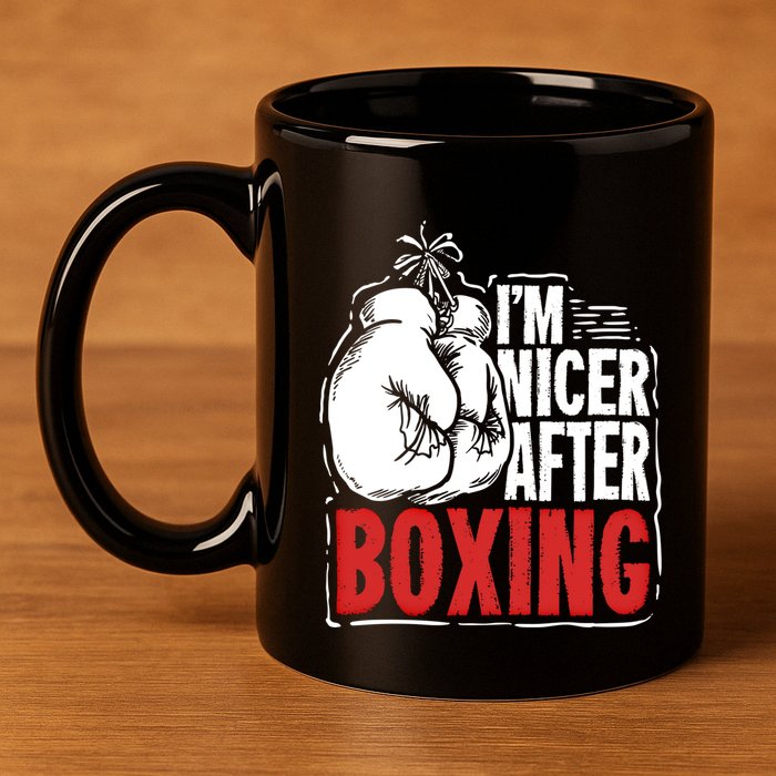Funny Boxing Gift For A Boxer And Fighter Cool Gift 11oz C Handle Ceramic Mug