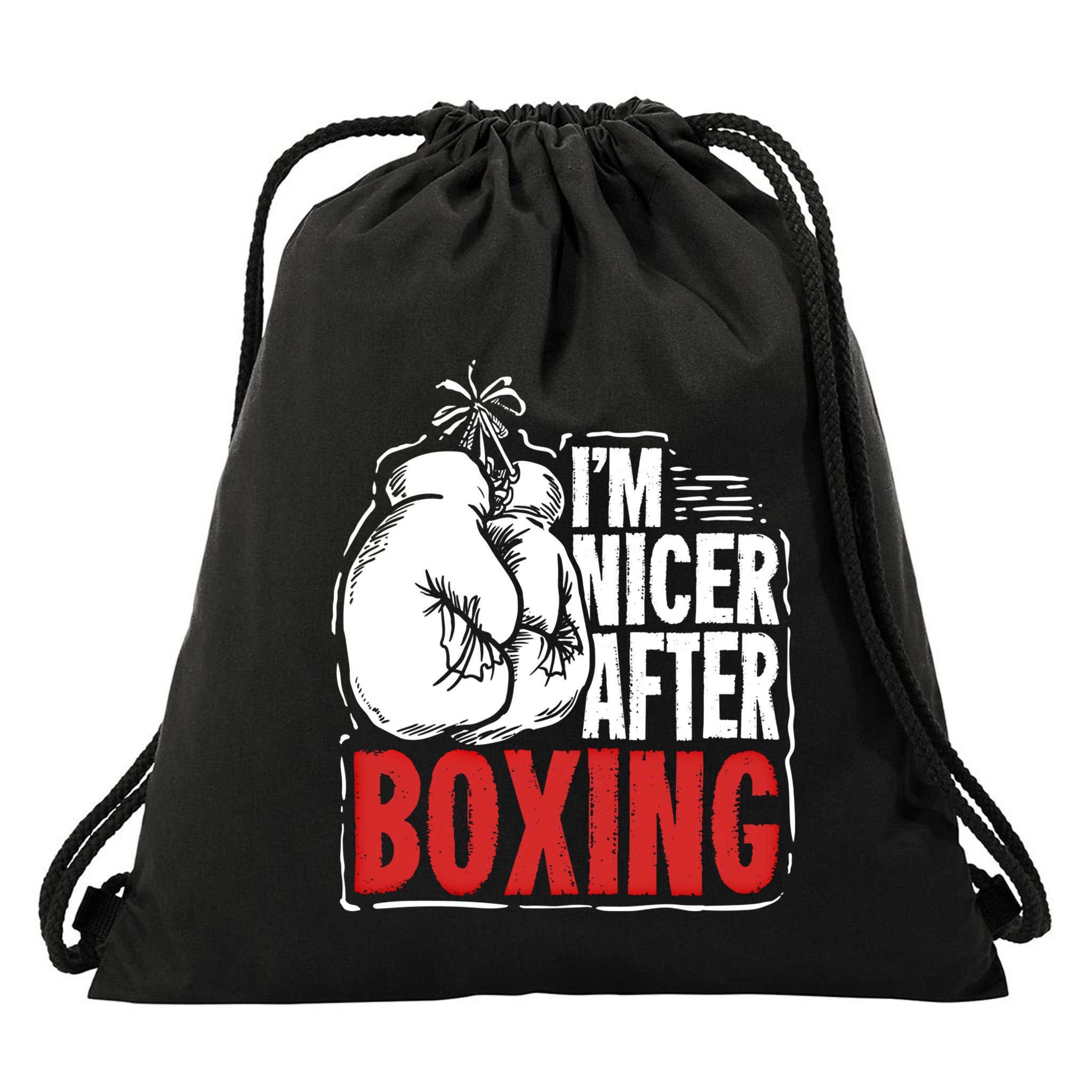 Funny Boxing Gift For A Boxer And Fighter Cool Gift Drawstring Bag