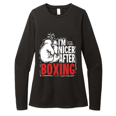 Funny Boxing Gift For A Boxer And Fighter Cool Gift Womens CVC Long Sleeve Shirt