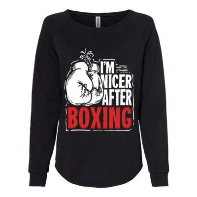 Funny Boxing Gift For A Boxer And Fighter Cool Gift Womens California Wash Sweatshirt