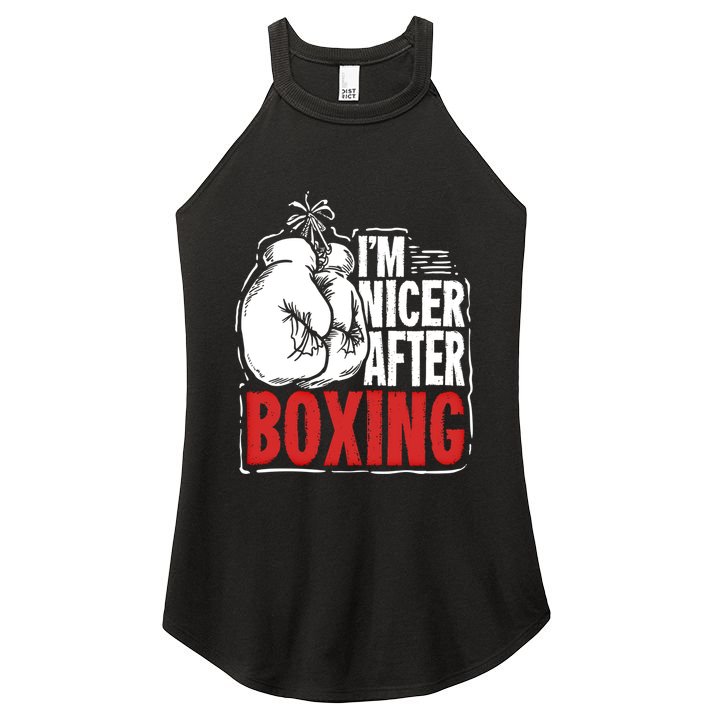 Funny Boxing Gift For A Boxer And Fighter Cool Gift Women's Perfect Tri Rocker Tank
