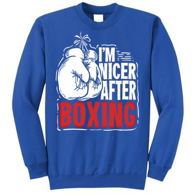 Funny Boxing Gift For A Boxer And Fighter Cool Gift Tall Sweatshirt