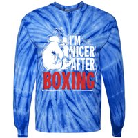 Funny Boxing Gift For A Boxer And Fighter Cool Gift Tie-Dye Long Sleeve Shirt