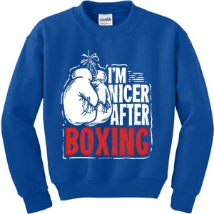 Funny Boxing Gift For A Boxer And Fighter Cool Gift Kids Sweatshirt