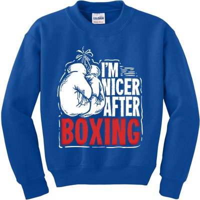 Funny Boxing Gift For A Boxer And Fighter Cool Gift Kids Sweatshirt