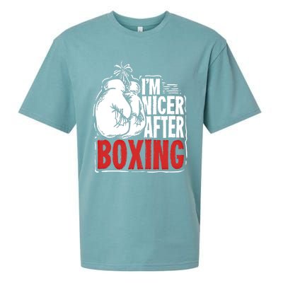 Funny Boxing Gift For A Boxer And Fighter Cool Gift Sueded Cloud Jersey T-Shirt