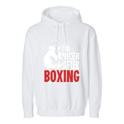 Funny Boxing Gift For A Boxer And Fighter Cool Gift Garment-Dyed Fleece Hoodie