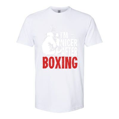 Funny Boxing Gift For A Boxer And Fighter Cool Gift Softstyle CVC T-Shirt