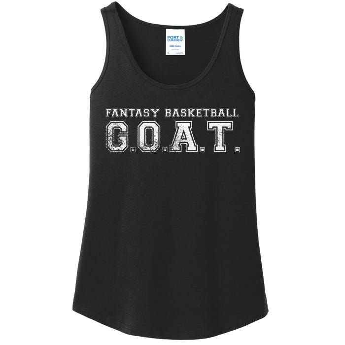 Fantasy Basketball GOAT League Champion Champ Winner Ladies Essential Tank