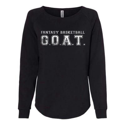 Fantasy Basketball GOAT League Champion Champ Winner Womens California Wash Sweatshirt