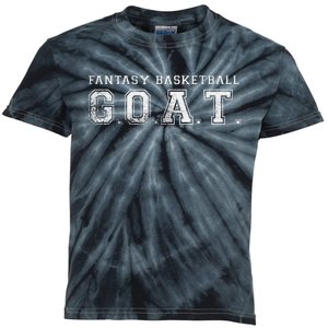 Fantasy Basketball GOAT League Champion Champ Winner Kids Tie-Dye T-Shirt