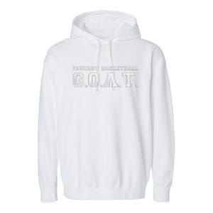 Fantasy Basketball GOAT League Champion Champ Winner Garment-Dyed Fleece Hoodie