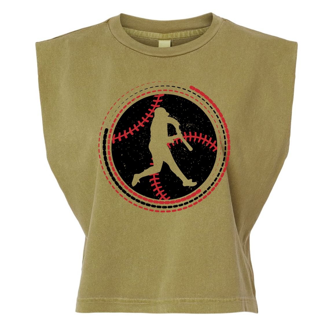 Funny Baseball Gift For Baseball Team Sport Team Garment-Dyed Women's Muscle Tee