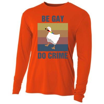 Funny Be Gay Do Crime Lgbt Pride Month Gift Cute Gift Cooling Performance Long Sleeve Crew