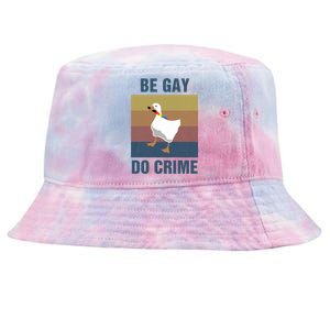 Funny Be Gay Do Crime Lgbt Pride Month Gift Cute Gift Tie-Dyed Bucket Hat