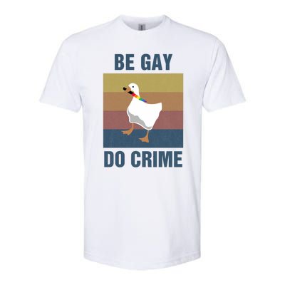 Funny Be Gay Do Crime Lgbt Pride Month Gift Cute Gift Softstyle CVC T-Shirt