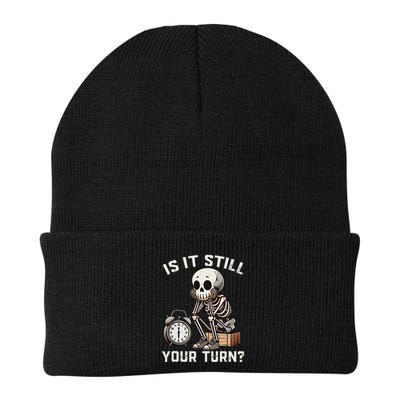 Funny Board Game Player Is It Still Your Turn Skeleton Knit Cap Winter Beanie