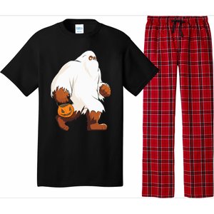 Funny Bigfoot Ghost Halloween Costume Pajama Set