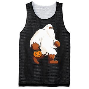 Funny Bigfoot Ghost Halloween Costume Mesh Reversible Basketball Jersey Tank