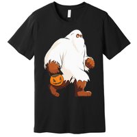 Funny Bigfoot Ghost Halloween Costume Premium T-Shirt