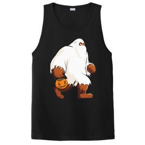 Funny Bigfoot Ghost Halloween Costume PosiCharge Competitor Tank