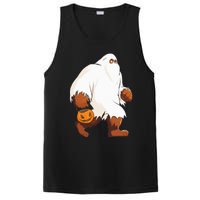 Funny Bigfoot Ghost Halloween Costume PosiCharge Competitor Tank